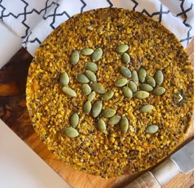 Quibe Vegano de Abóbora com Quinoa e Painço