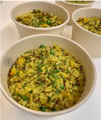 Risoto de Quinoa com Abóbora + Lentilha Rosa