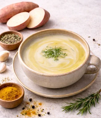 Sopa de Batata Doce com Alecrim Ayurveda